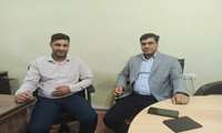  دیدار مدیر روابط عمومی منطقه ویژه اقتصادی پارسیان با رییس سازمان بسیج رسانه هرمزگان